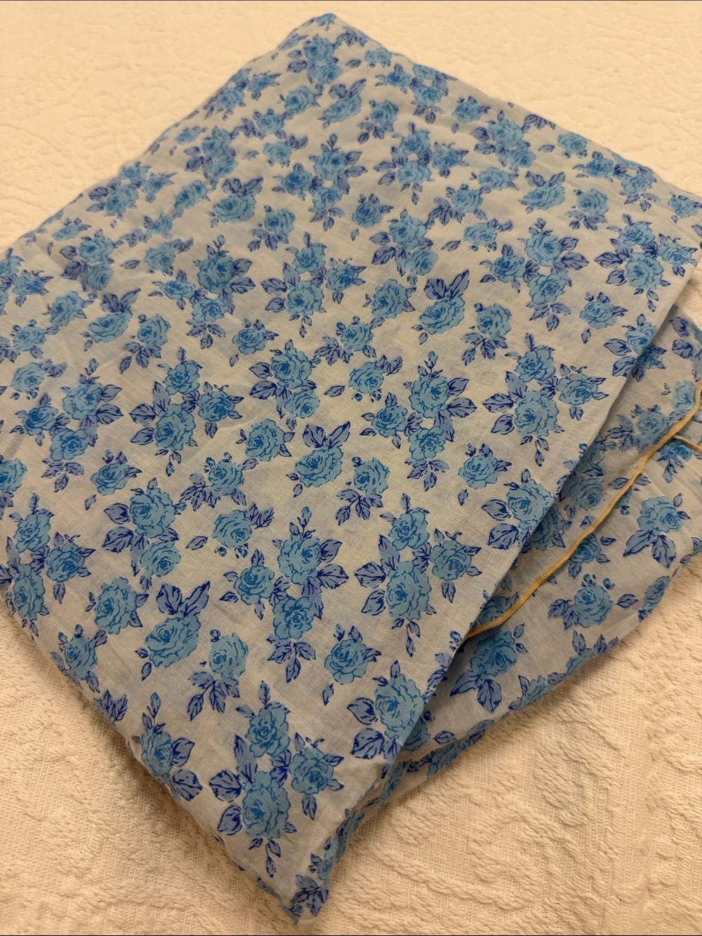 acacia swimwear Blue Floral Cotton Pareo
